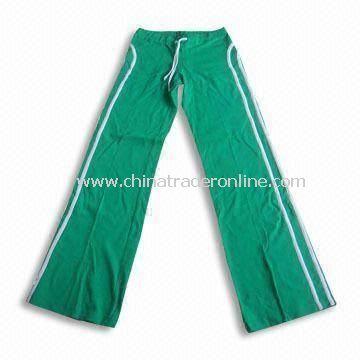 Womens Sports Pant, Made of Cotton Material, Available in Customized Fabric Requests Welcomed from China