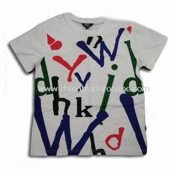 100% Cotton Childrens T-shirt, Customized Requirements are Accepted