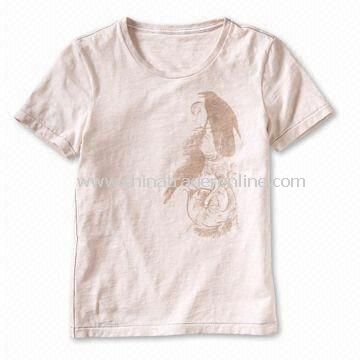 Childrens T-shirt, Customized Fabrics, Designs, and Logos are Welcome, Made of 100% Cotton