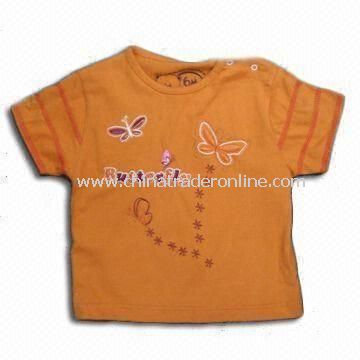 Childrens T-shirt, Made of 100% Cotton, Available in Various Colors from China