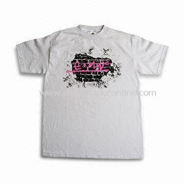 Childrens T-shirt with Embroideries, Applique, and Prints Details from China