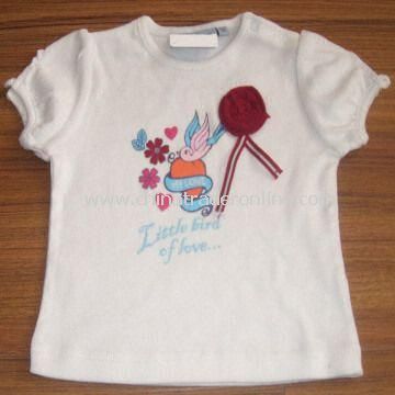 Childrens T-shirt with Printing, Customized Designs are Welcome