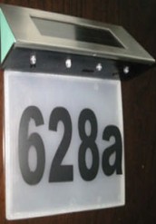 Solar door number from China