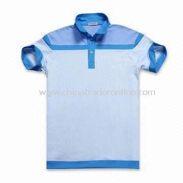 Fashionable Blue Mens Golf T-shirt and Polo Shirt, Available in Blue, White and Black Colors