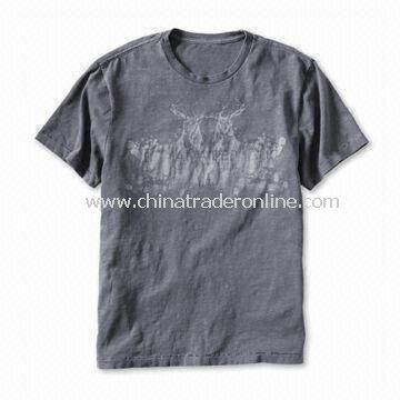 Mens Short Sleeves T-shirt with Logo Printing on the Front or Chest