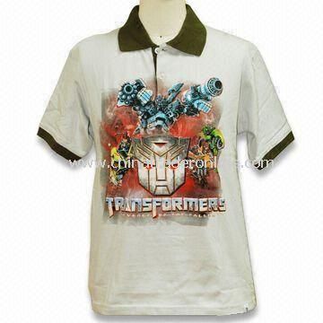 Fashionable Printed T-shirt, Made of 100%, Suitable for Boys from China