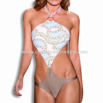 190gsm Monokini/Swimwear, Made of 80% Nylon and 20% Lycra from China