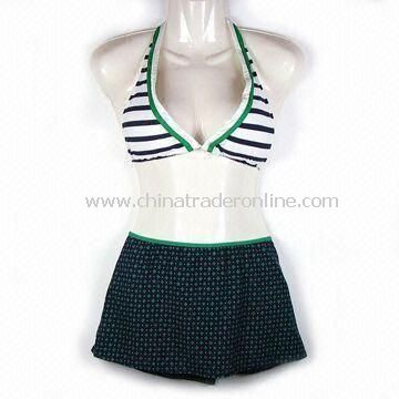 2-piece Swimwear Set, Made of Polyamide and Spandex, Customized Logos, Colors and Sizes are Accepted