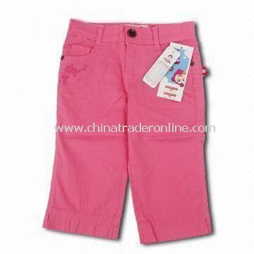 Childrens Sports Shorts, Made of 100% Cotton, Available in Pink