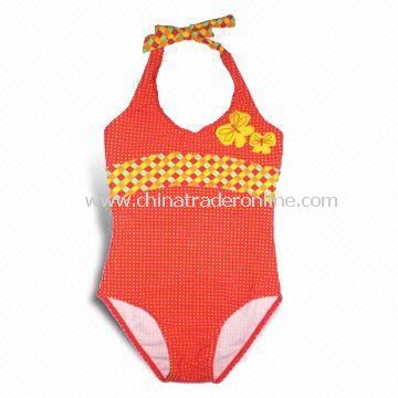 Childrens Swimwear with Embroidery, Customized Sizes are Welcome