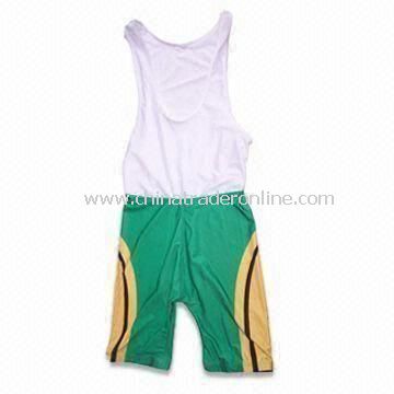 Cycling Bib Shorts, Made of Spandex or Lycra Fabric, Customized Artworks are Accepted from China