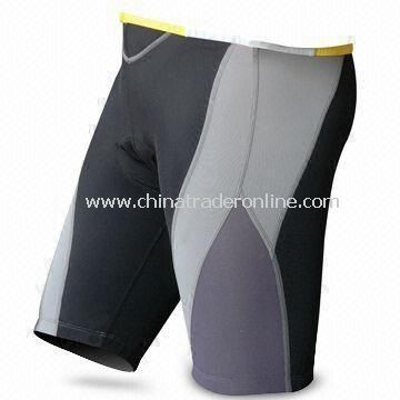 Mens Cycling Shorts with Silicone Gripper on Legs from China