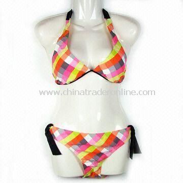 Sexy Bikini/Swimwear/Swimsuit, Made of 82% Nylon and 18% Spandex, OEM Orders are Accepted from China