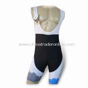 Sports Short, 80% Polyester, 20% Lycra, Chinlon, Silicone Gripper on The Hem from China