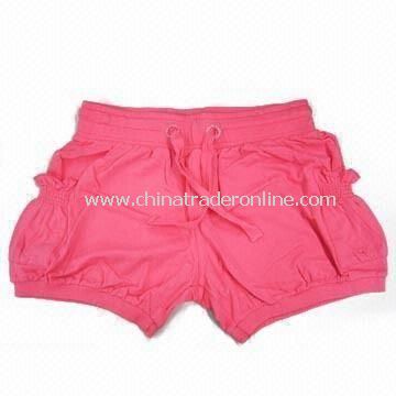 Womens Sports Short with Lace, Made of Cotton, Polyester and Spandex, Available in Gray