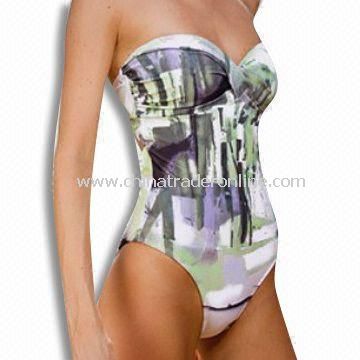 Womens Swimsuit, OEM Orders are Welcome, Made of Nylon and Lycra