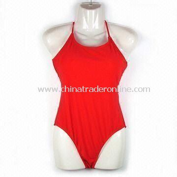 Womens Swimsuit with UV Protection, Made of Polyester and Spandex