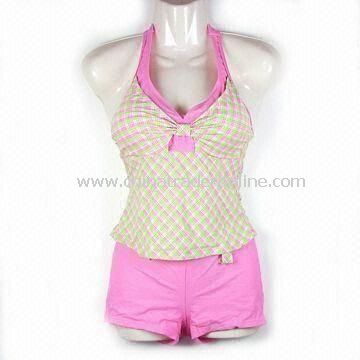 Womens Swimsuit with UV Protection, OEM Orders are Accepted, Made of Polyester and Spandex