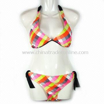 Womens Swimwear with Fashionable Design and Best Price, Made of Polyester and Spandex Material from China