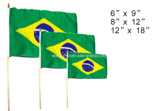 Brazil hand flag