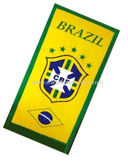 Brazil towel flag