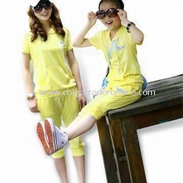 Childrens Jogging Suit, Made of 100% Cotton, Suitable for Girls