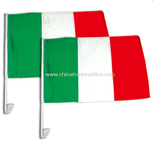 Italy car flag