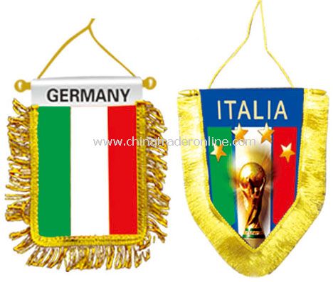 Italy mini banner flag