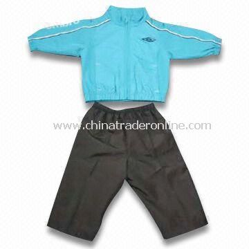 Pongee Diamond Ripstop Childrens Training Suit, Made of 100% Polyester from China