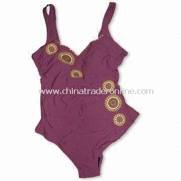 Womens Swimsuit with Printing, Made of 82% Nylon and 18% Spandex