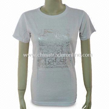 180gsm Womens 100% Cotton T-shirt, Available in Various Colors