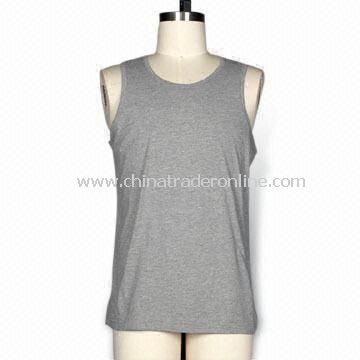 Basic T-shirt, Made of Cotton Jersey, Available in Various Colors, Suitable for Men from China