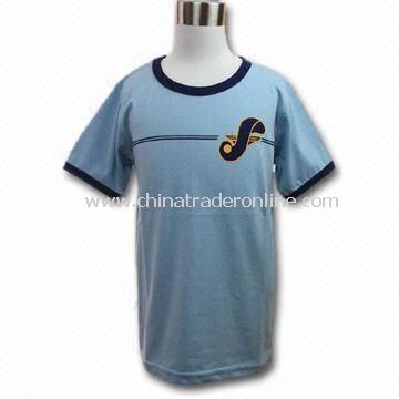 Childrens T-shirt, Made of 100% Cotton, Various Sizes and Colors are Available from China