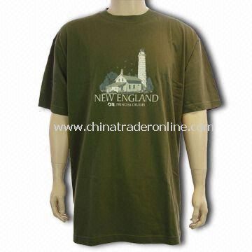 Cotton T-shirt, Customized Logo Welcomed from China