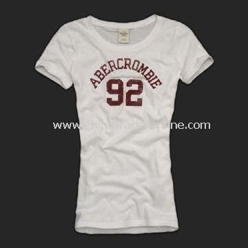 Cotton Womens T-shirt with S, M, L, and XL Sizes, Various Colors are Available from China