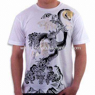 Knitted T-shirt, Suitable for Men, Various Colors are Available, Customized Designs are Accepted from China