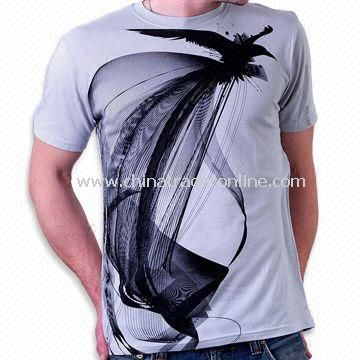 Knitted T-shirt, Various Colors are Available, Suitable for Men, Customized Designs are Accepted from China