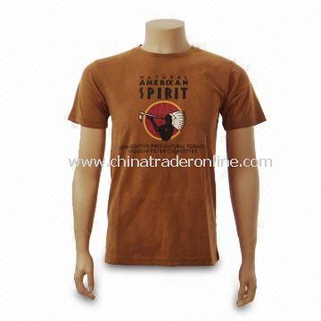 Mens T-shirt, Made of 100% Cotton, Different Designs are Available from China