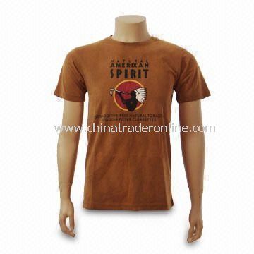 Mens T-shirt, Made of 100% Cotton, Different Designs are Available