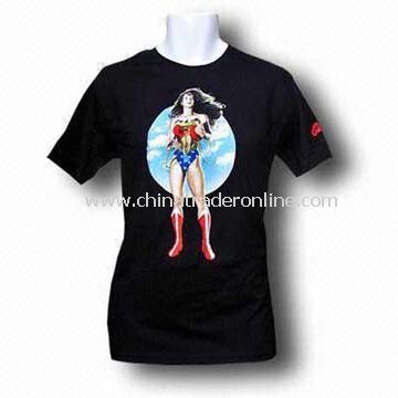 Mens T-shirt, Made of Cotton, Various Sizes are Available from China