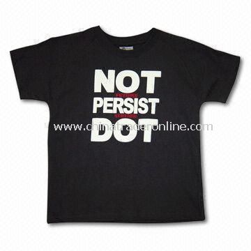 Mens T-shirt with Print, Made of 100% Cotton from China