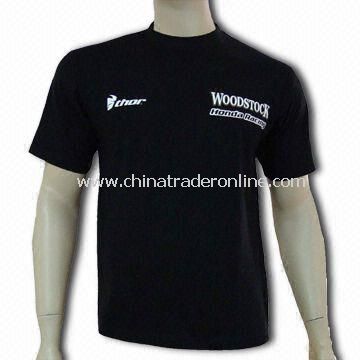 Mens T-shirt with Reactive Dyeing, Made of 100% Combed Cotton
