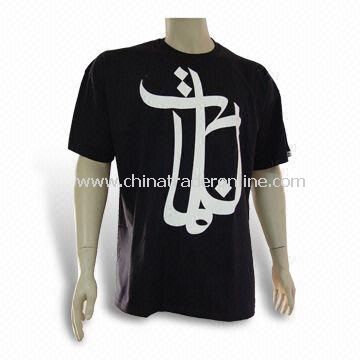 Promotional Cotton T-shirt for Men, Different Colors are Available