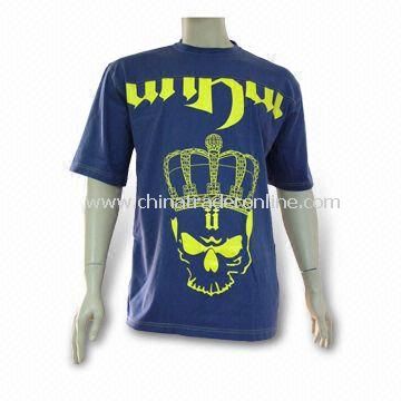 Promotional Men T-shirt, Made of 100% Combed Cotton, Various Colors are Available from China