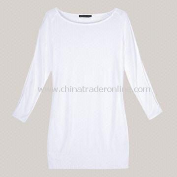 Womens Blank Cotton T-Shirt, Customized Sizes Available from China