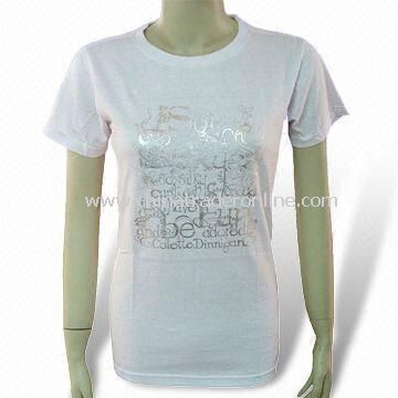 Womens T-shirt, Made of 100% Cotton