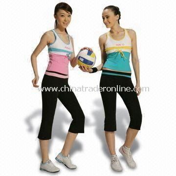 Womens Training and Jogging Suits, Customized Colors are Welcome from China