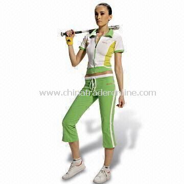 Womens Training/Jogging Suit, Available in White and Green from China