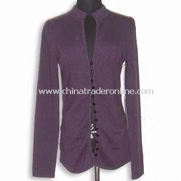 Womens Cashmere Cardigan, Long-sleeve, Weighing 208g from China