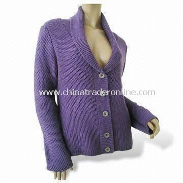 Womens Sweater, Made of 100% Cashmere, Available in Blue from China